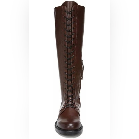 Nance Terazzo Brown Burnished Leather Lace Up Knee
High Riding Boot - Picture 2 of 3